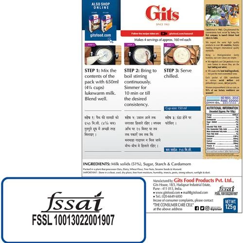 Gits Dessert Mix - Basundi, 125 g Carton-5.webp